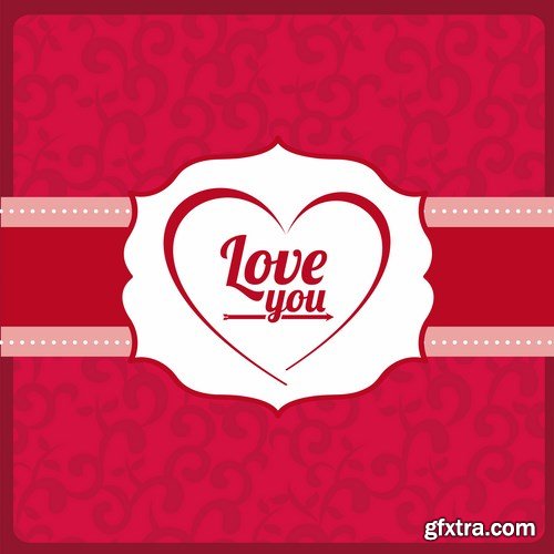 Love card design 10 - 25 EPS