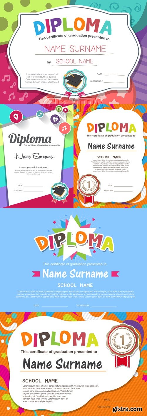 Cute Diploma Vector