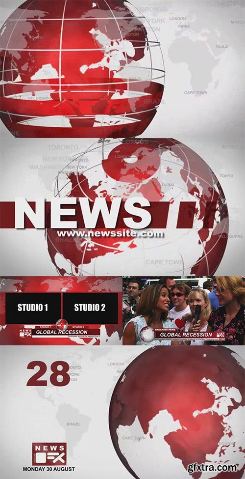 News 2 After Effects Templates