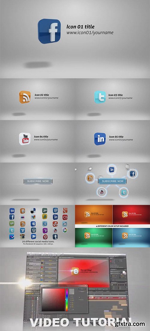 Social Network After Effects Template