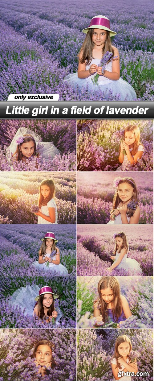 Little girl in a field of lavender - 10 UHQ JPEG