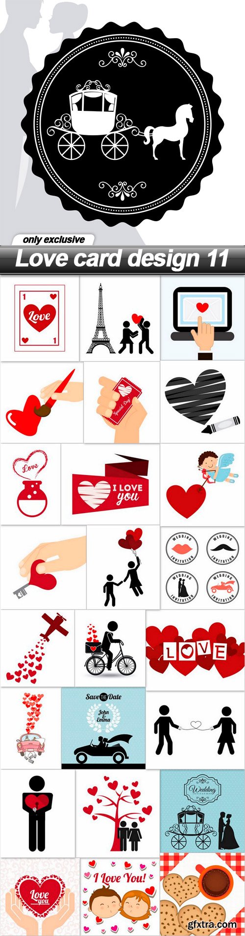 Love card design 11 - 25 EPS