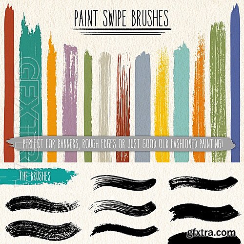 GraphicRiver - Paint Swipe Brushes 9212624