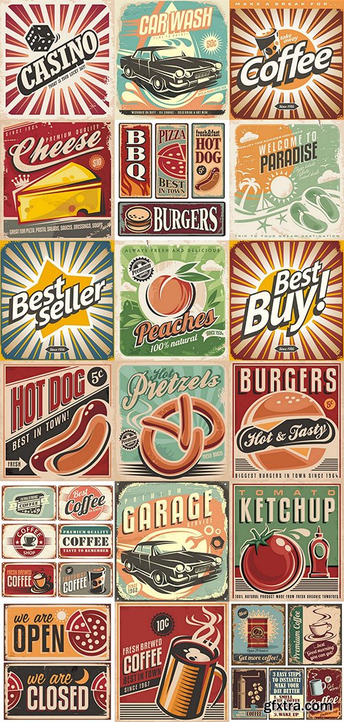 Retro Design Posters 3 - 25xEPS