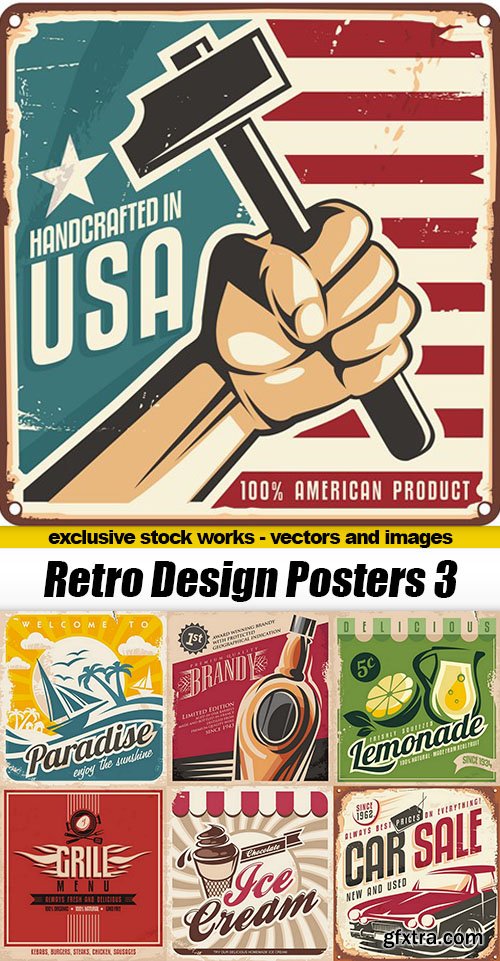 Retro Design Posters 3 - 25xEPS