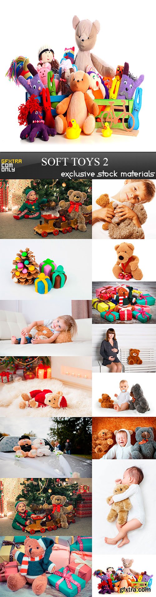 Soft toys, 15 x UHQ JPEG