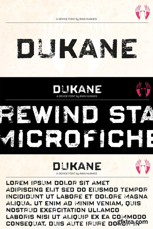 Dukane Font $59