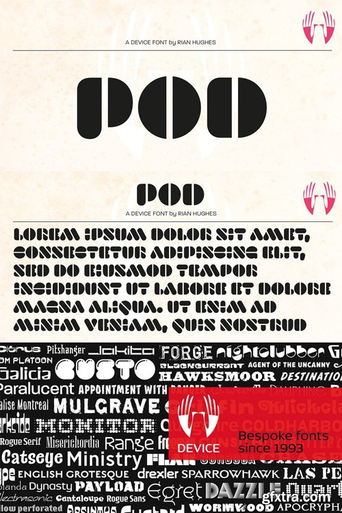 Pod Font $39