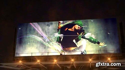 Videohive Billboard In Night City 12441451