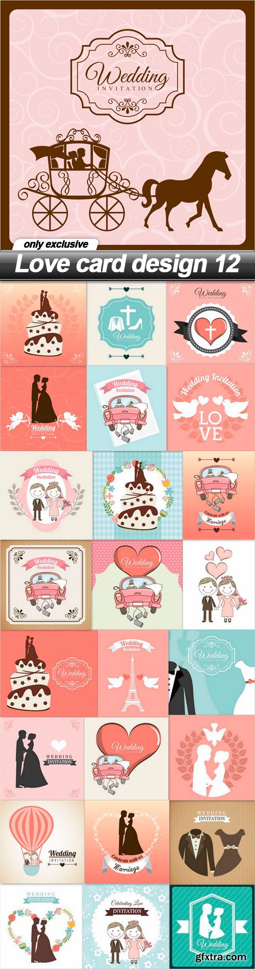 Love card design 12 - 25 EPS