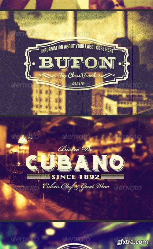 Graphicriver Vintage Labels Vol.1 4583435