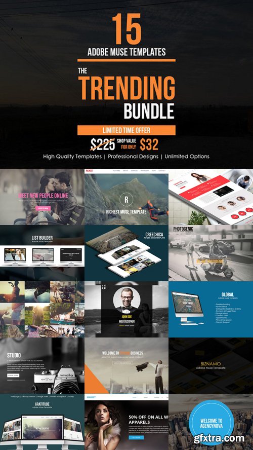 CM - The Trending Adobe Muse Bundle 500351