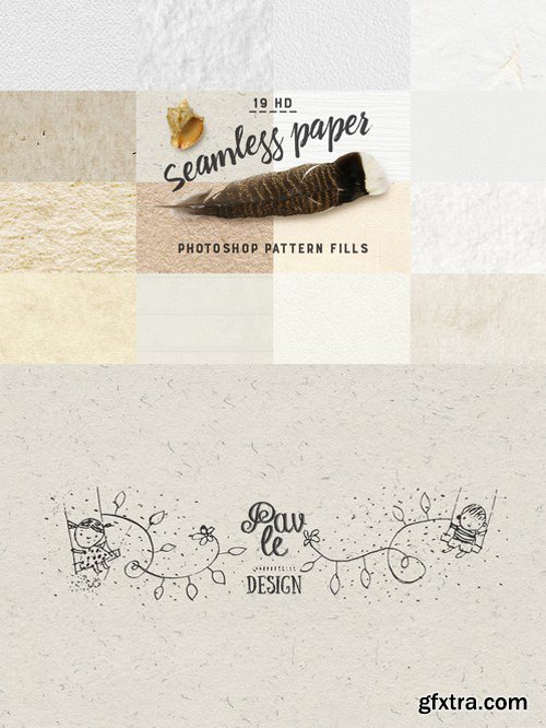 CM - 19 Paper Seamless Photoshop Patterns 340924