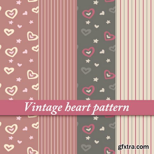 Valentine's Day Exclusive Patterns - 6 EPS