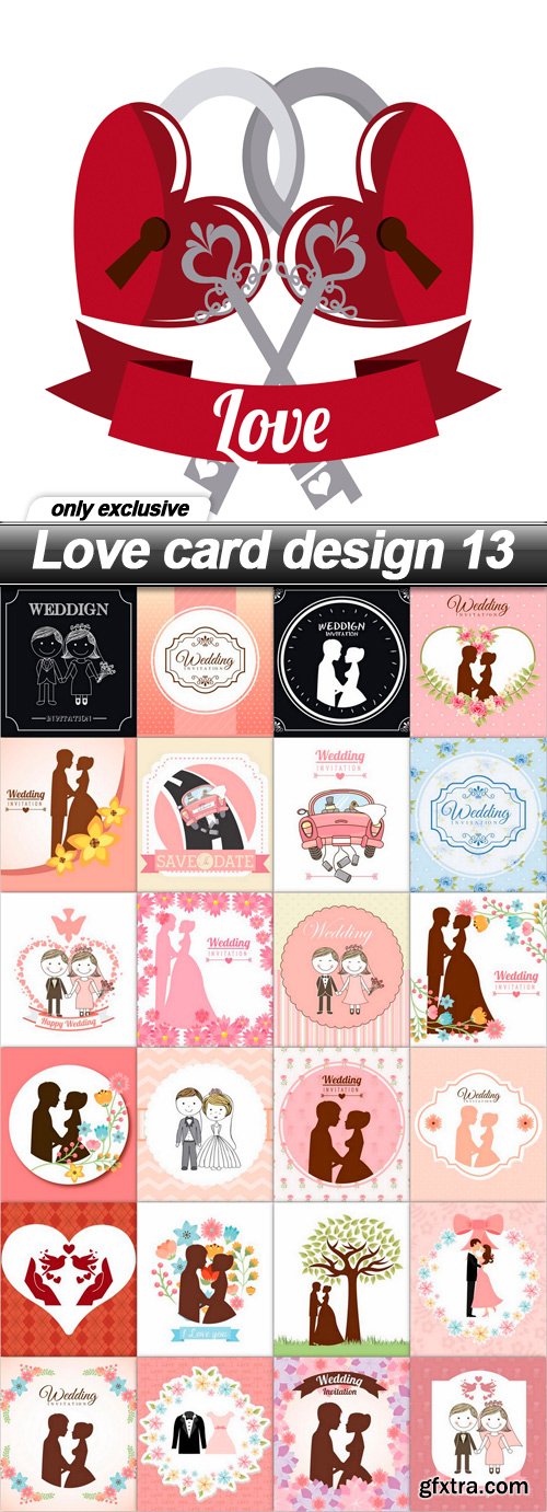 Love card design 13 - 25 EPS