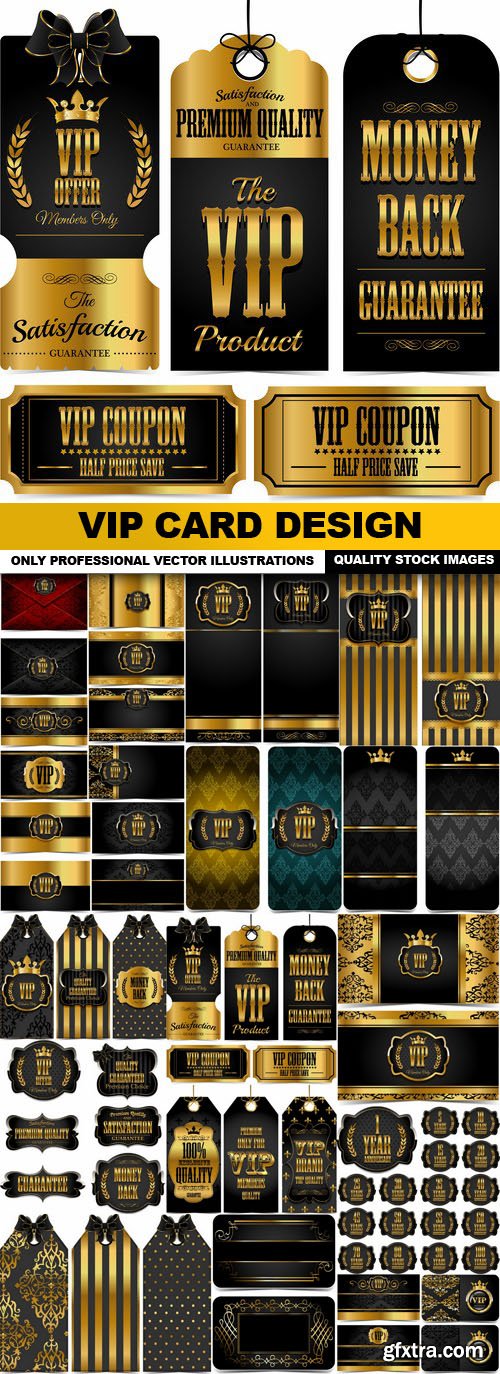 Vip Card Design - 20 Vector