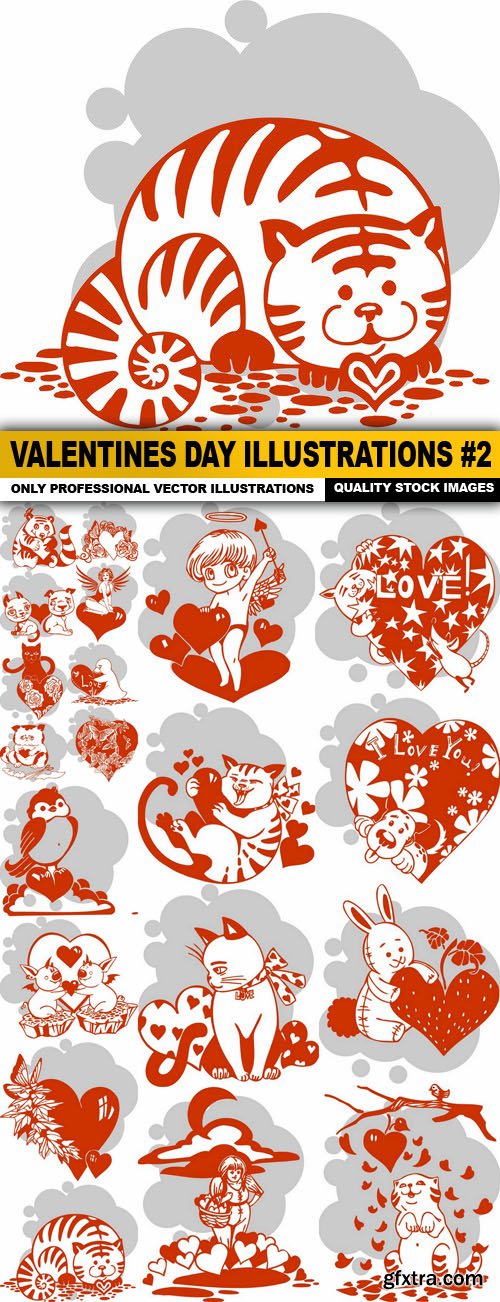 Valentines Day Illustrations #2 - 20 Vector