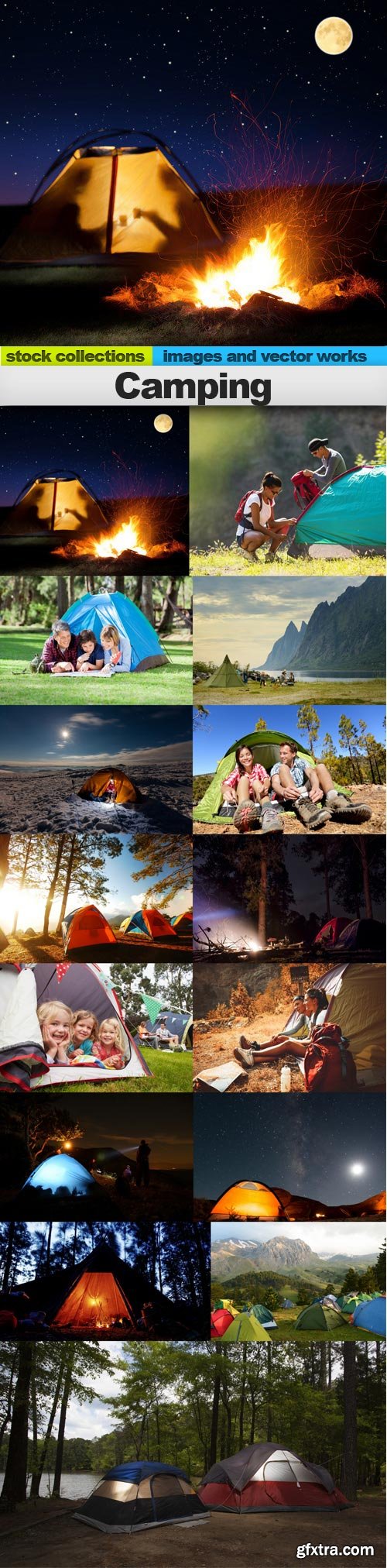 Camping, 15 x UHQ JPEG