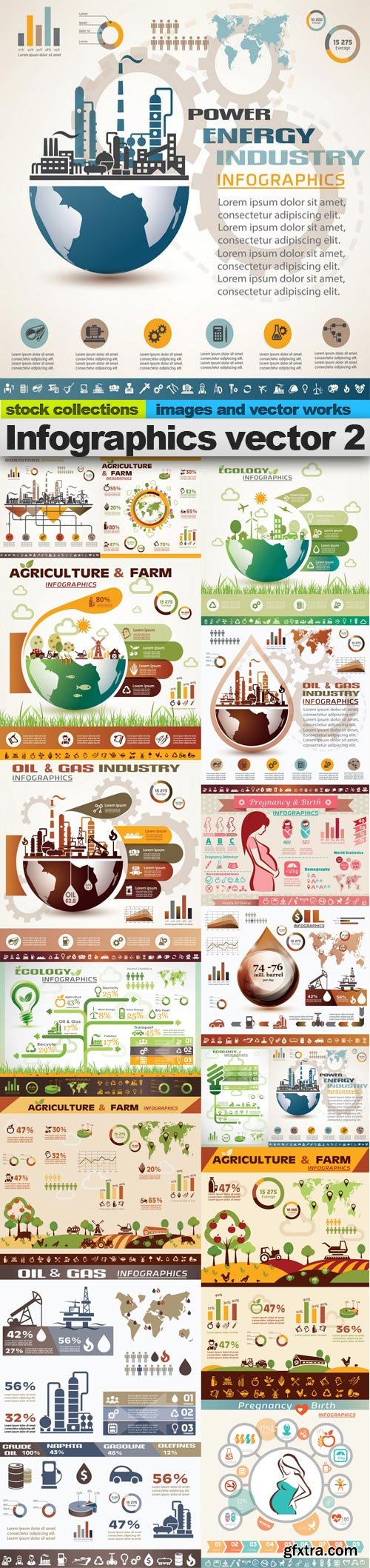 Infographics vector 2, 15 x EPS