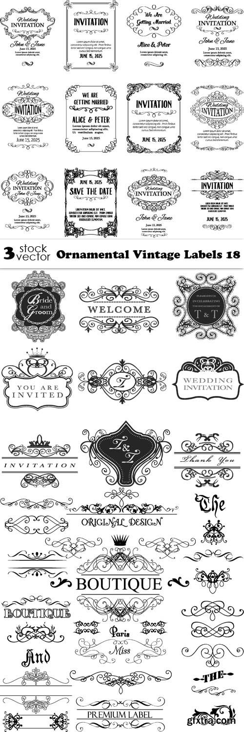 Vectors - Ornamental Vintage Labels 18