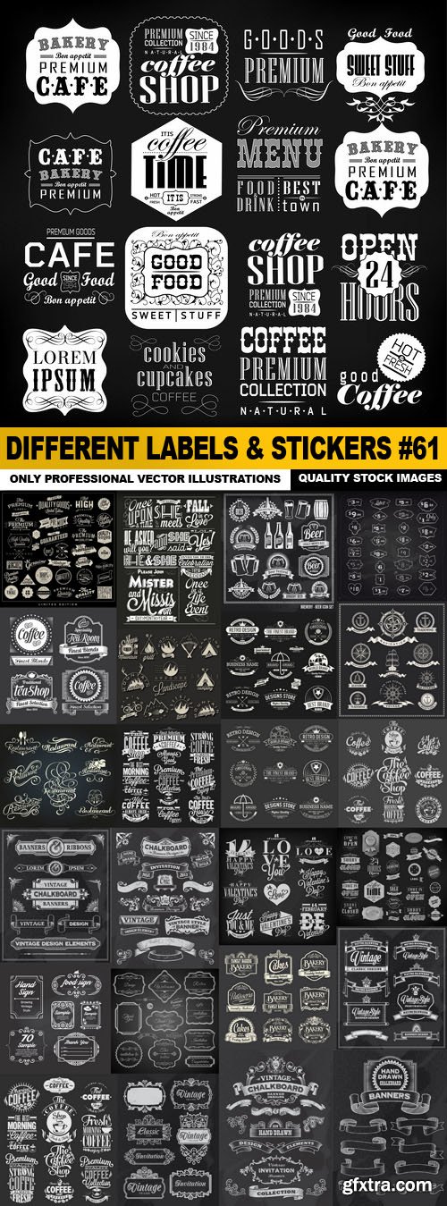 Different Labels & Stickers #61 - 25 Vector Different Labels & Stickers #61 - 25 Vector