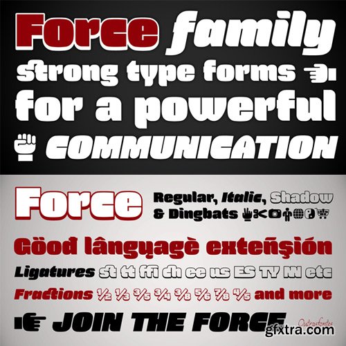 Force Font Family $100