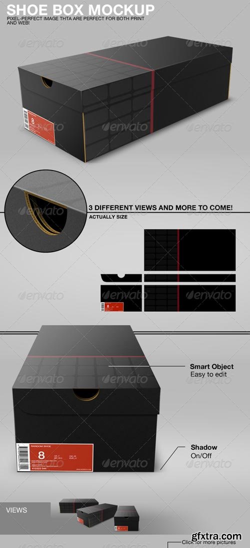 GraphicRiver - Shoe Box Mockup - 3010500