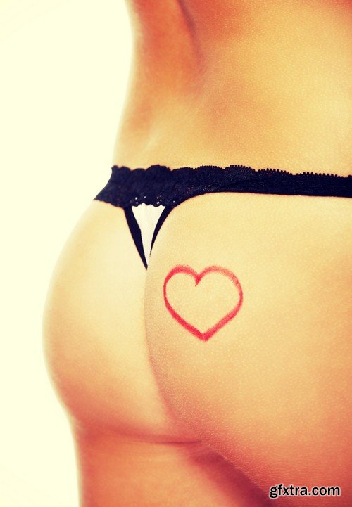 Heart tattoo on the body