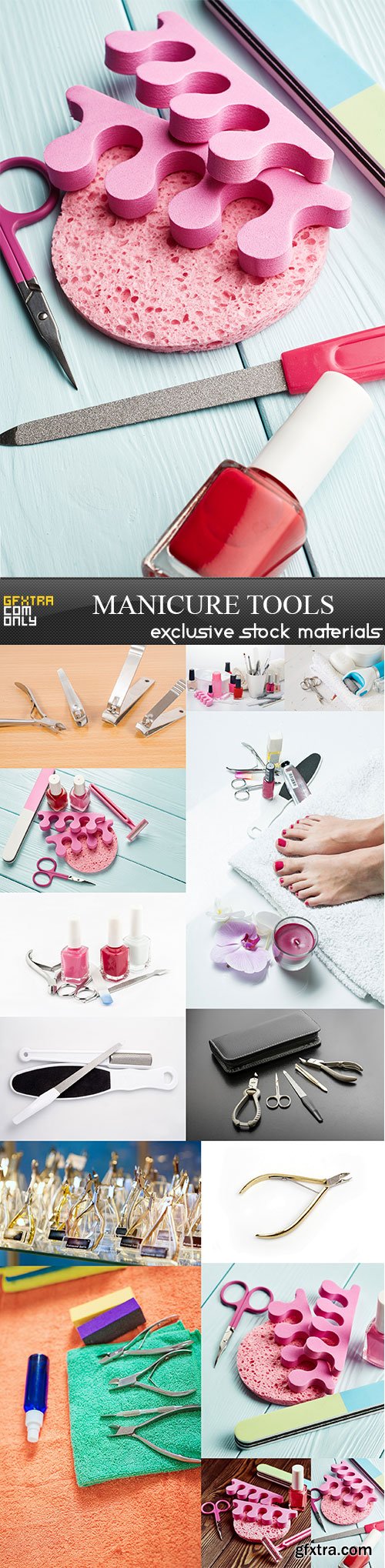 Manicure tools, 14 x UHQ JPEG