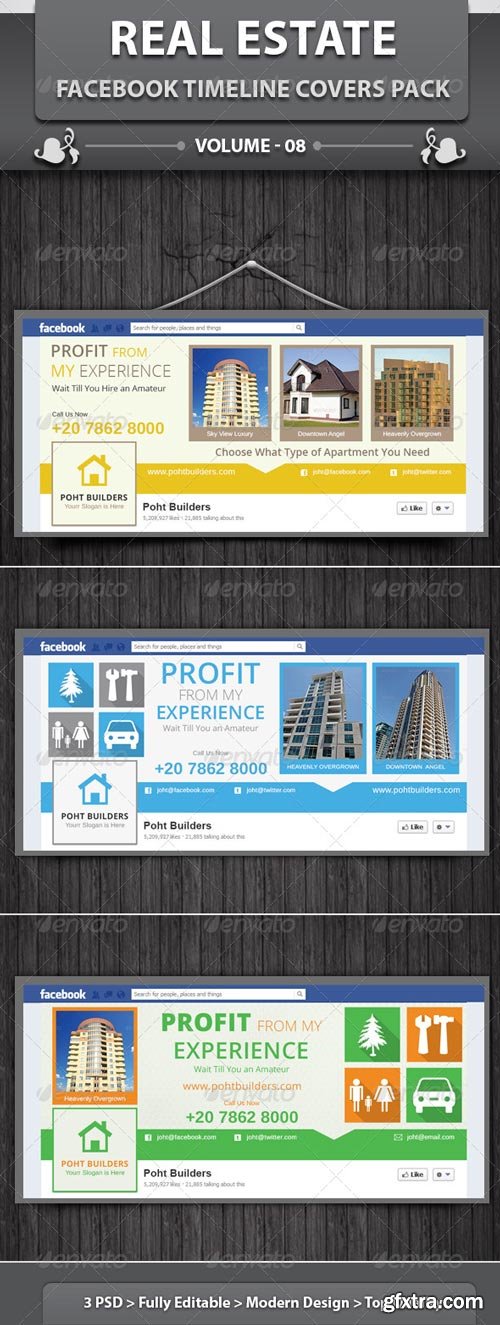 GraphicRiver - Real Estate Business FB Timeline | Volume 8 - 6493369