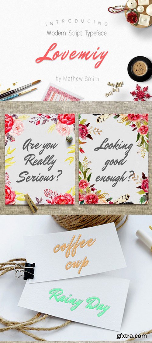 CM - Lovemiy Script Font 506391