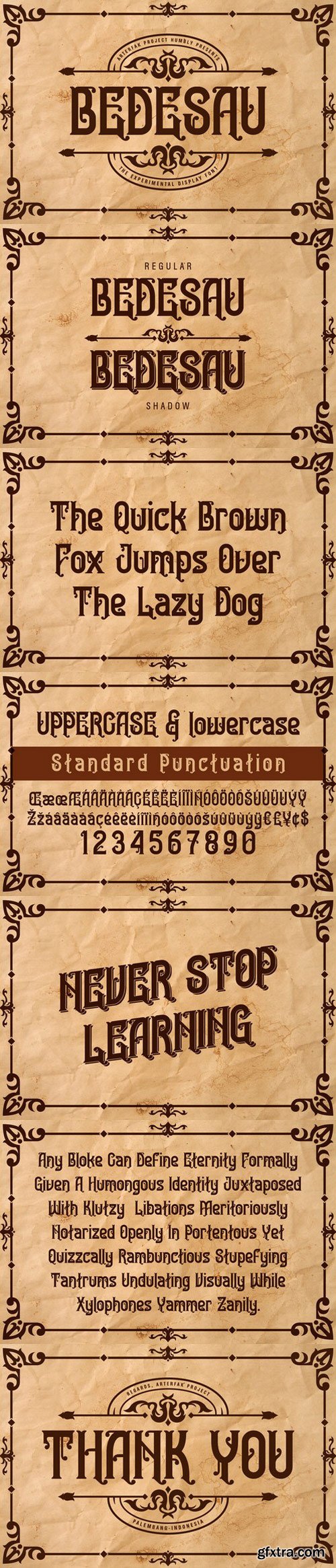 CM - Bedesau Display Font 506442