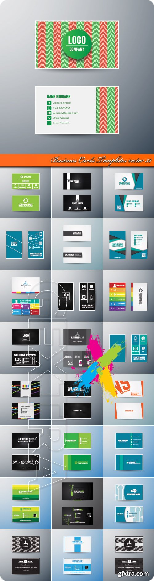 Business Cards Templates vector 32