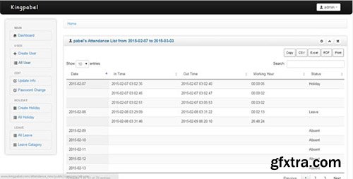 CodeCanyon - Attendance Management System v4.2 - 9332842