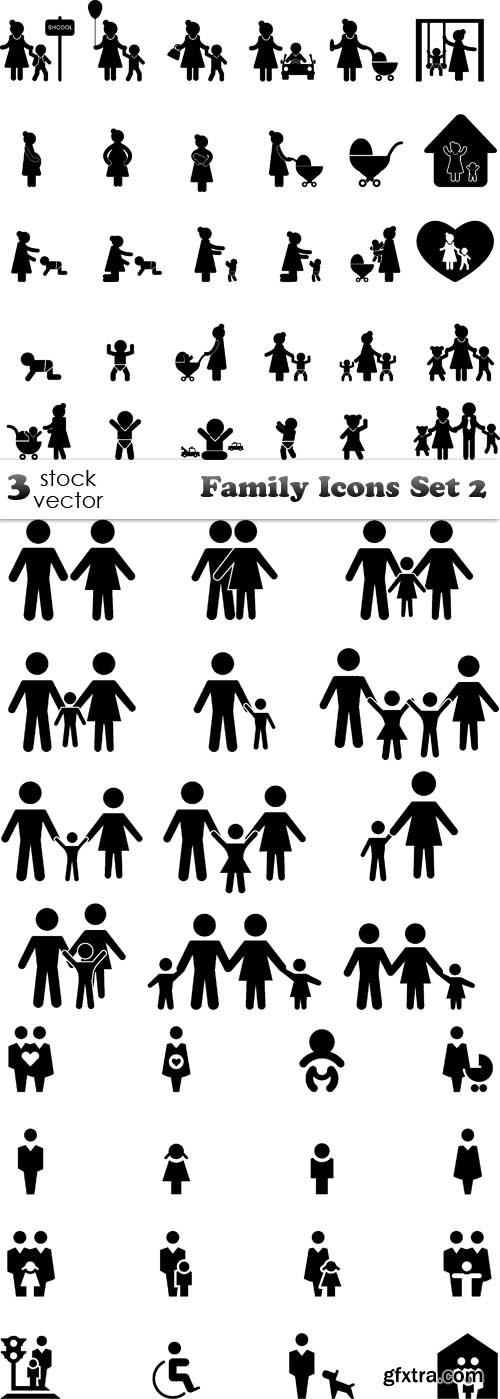 Vectors - Family Icons Set 2