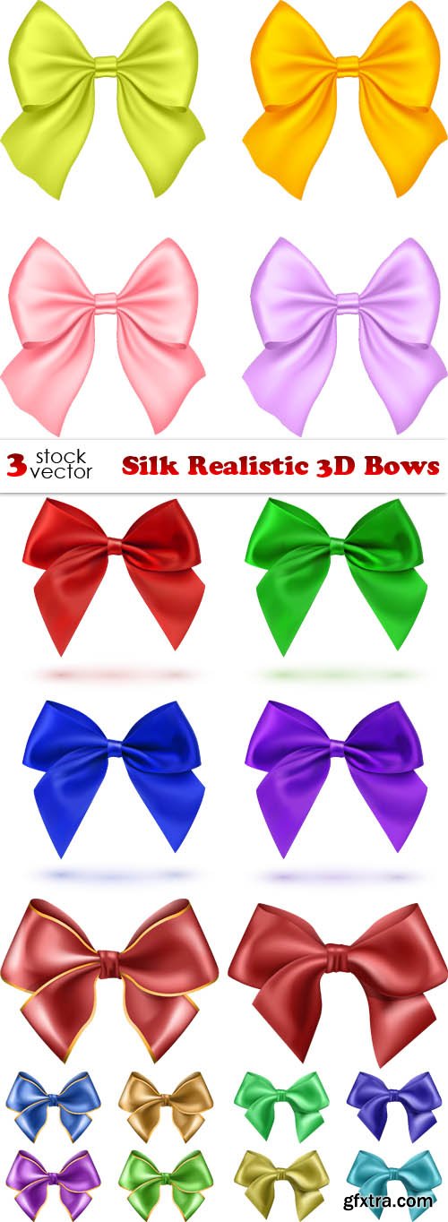 Vectors - Silk Realistic 3D Bows