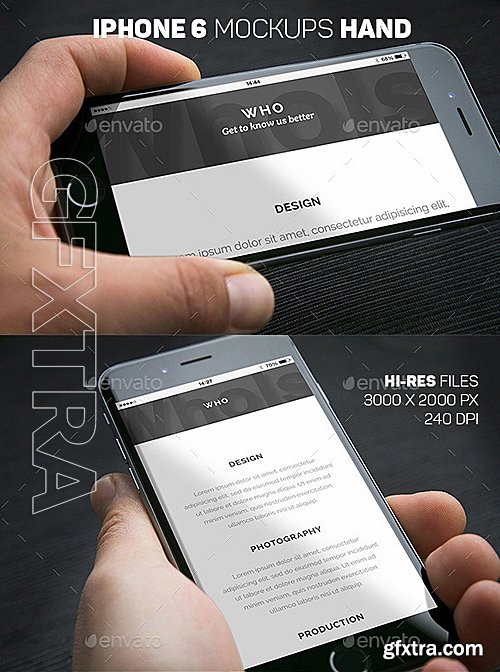 GraphicRiver - iPhone 6 Closeup Mockups Hand 11955349