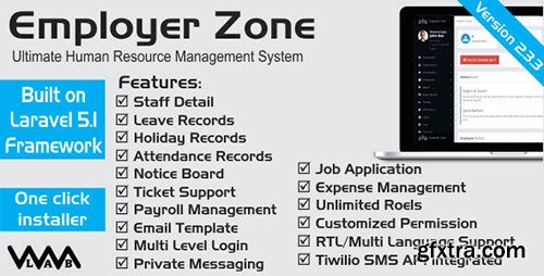 CodeCanyon - HRM - Employer Zone v1.4 - Ultimate Human Resource Manager - 12164943