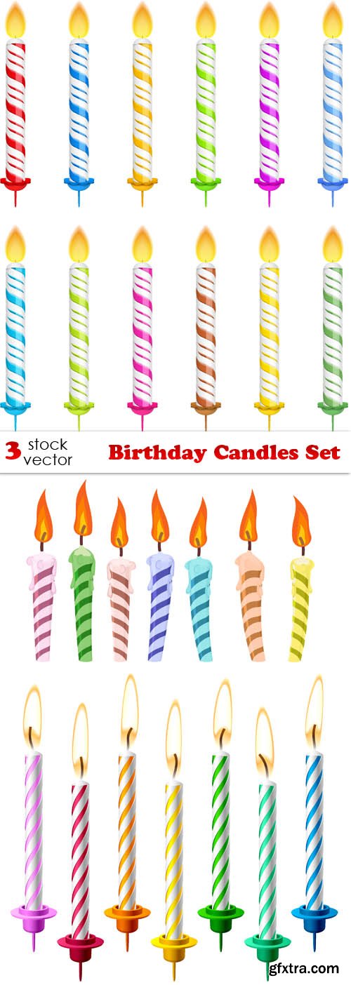 Vectors - Birthday Candles Set