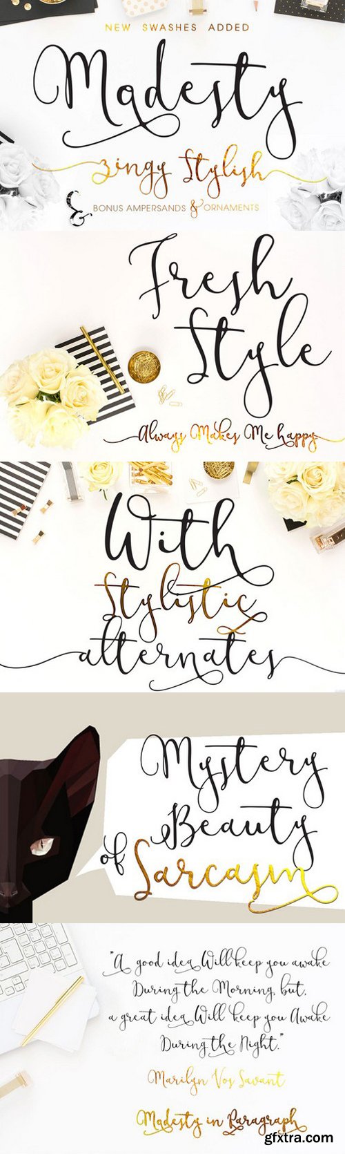 CM - Modesty Script Fonts 500061