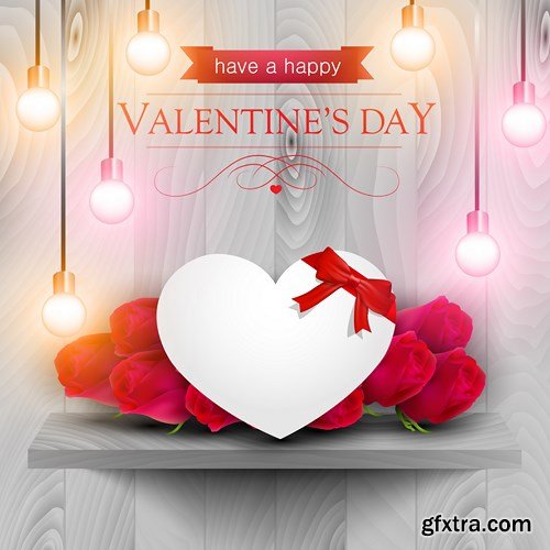 St. Valentine's Day, Hearts, Love - 25xEPS, AI