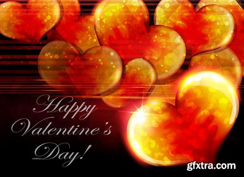 St. Valentine's Day, Hearts, Love - 25xEPS, AI