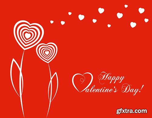 St. Valentine's Day, Hearts, Love - 25xEPS, AI