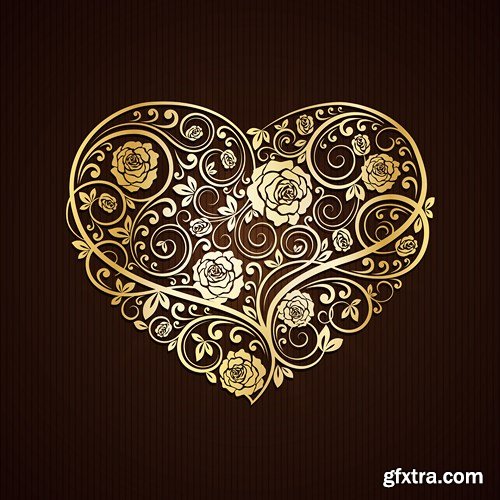 St. Valentine's Day, Hearts, Love - 25xEPS, AI