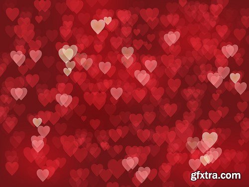 St. Valentine's Day, Hearts, Love - 25xEPS, AI