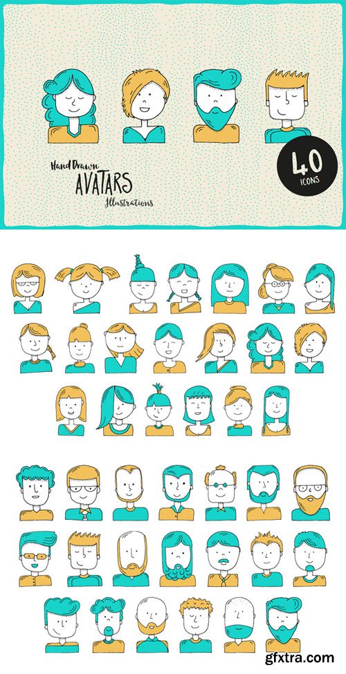 Hand-Illustrated Avatars - CM 459469