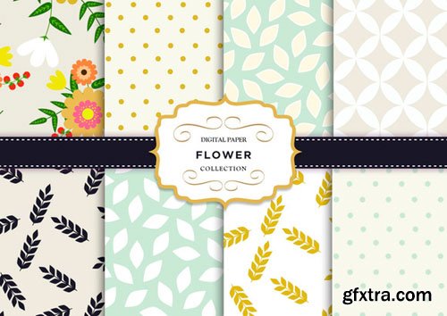 Floral vintage Digital paper - CM 281093