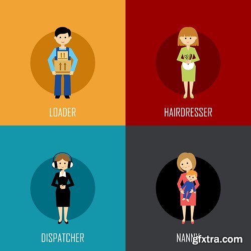 Flat Vector Design 26 - 25xEPS