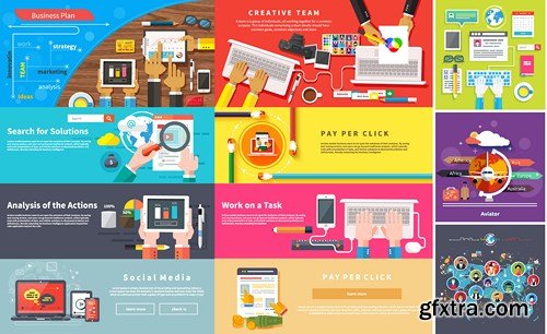 Flat Vector Design 26 - 25xEPS