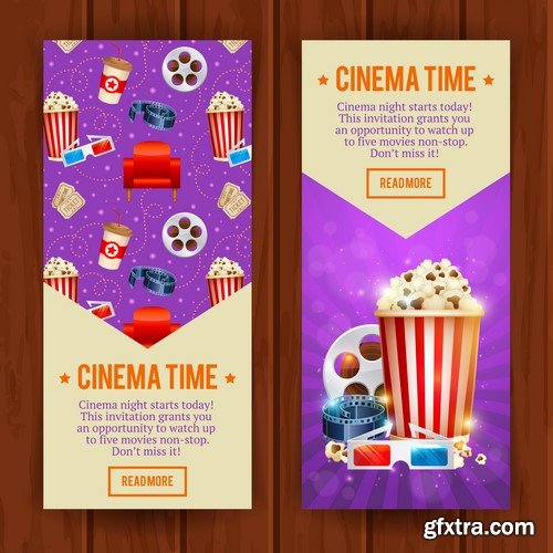 Cinema Vector Banners - 5x EPS